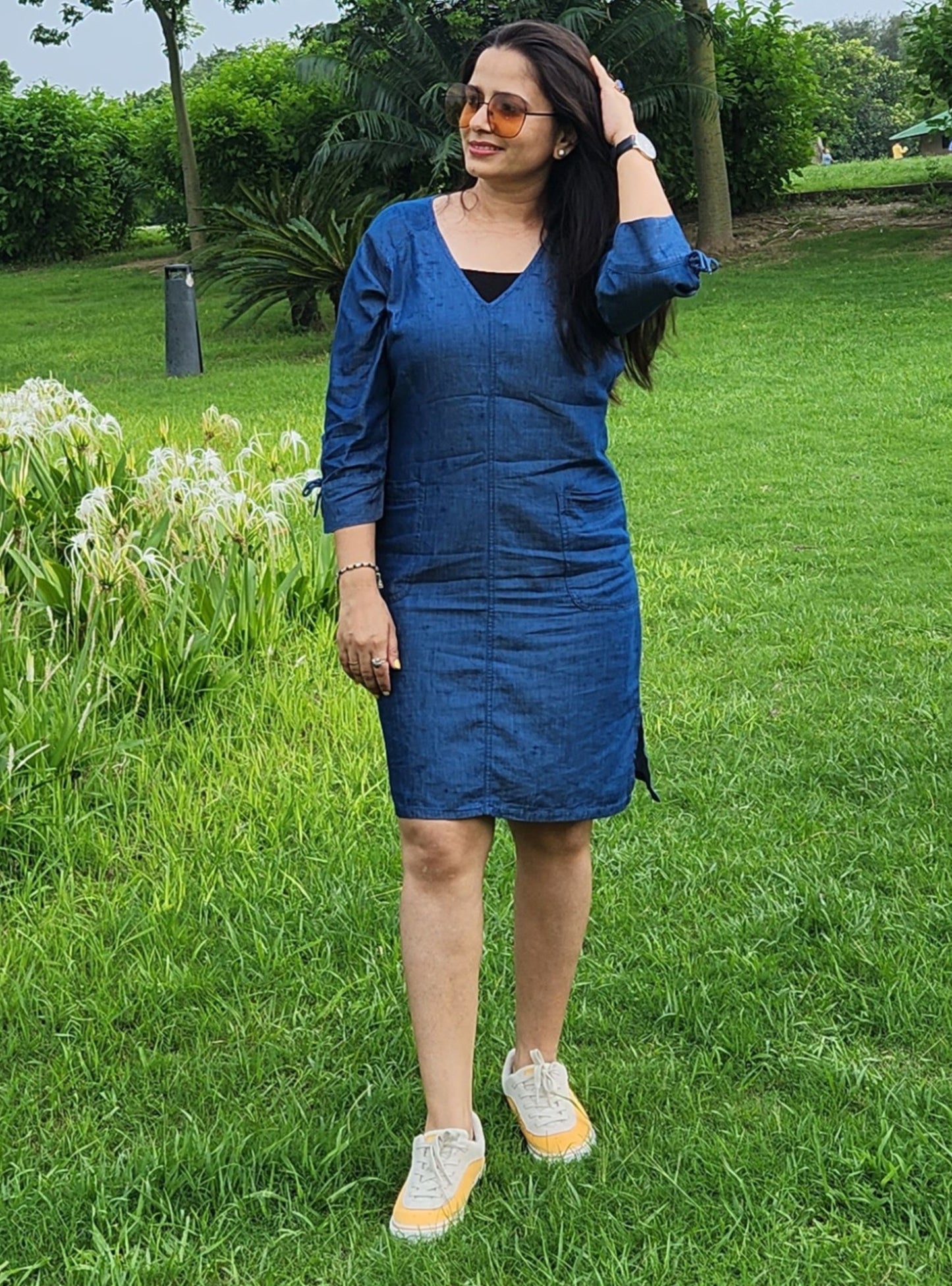 Tencel Denim Trendsetting Dress
