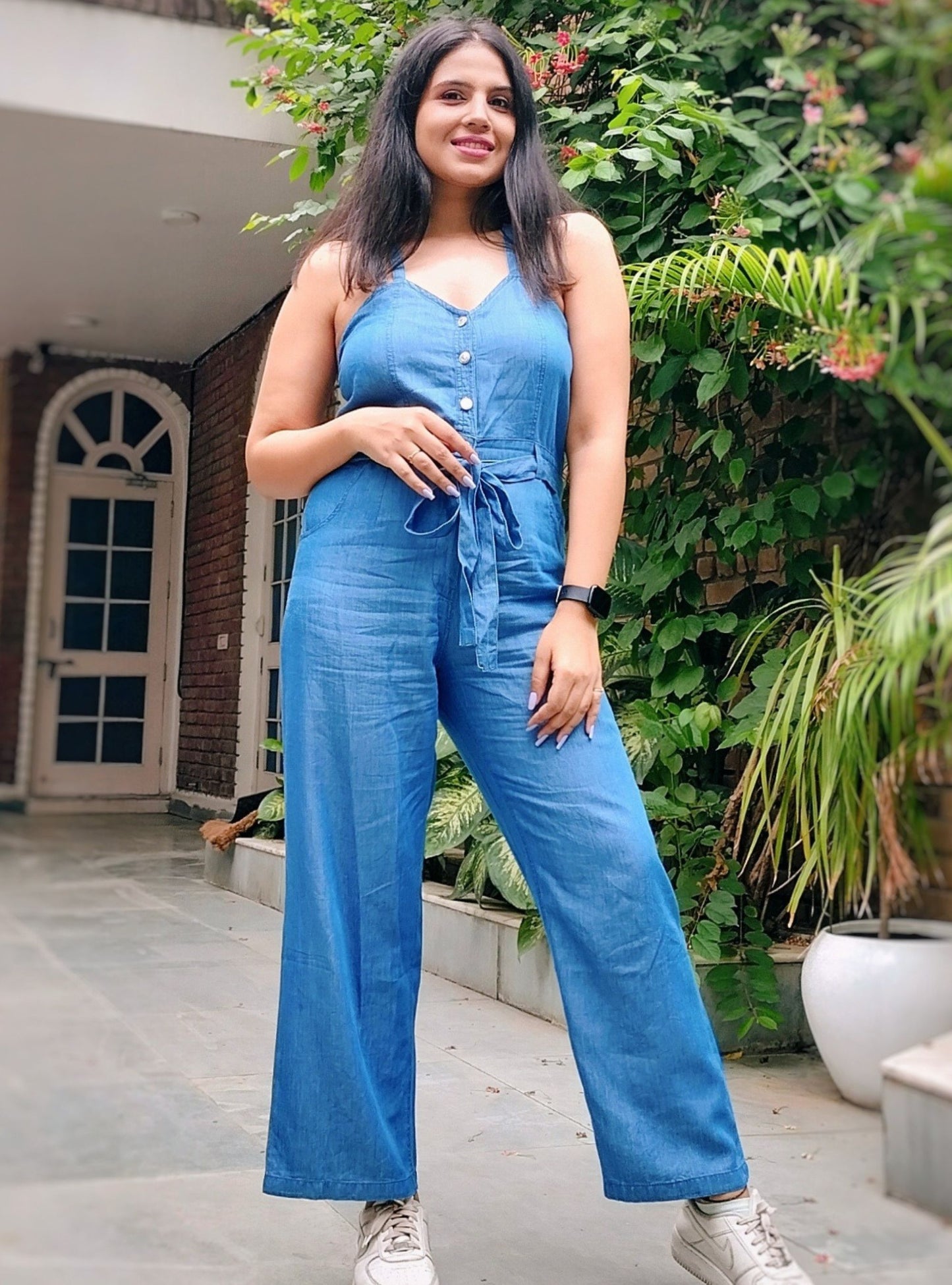 Tencel Denim Ready-To-Roll Jumpsuit
