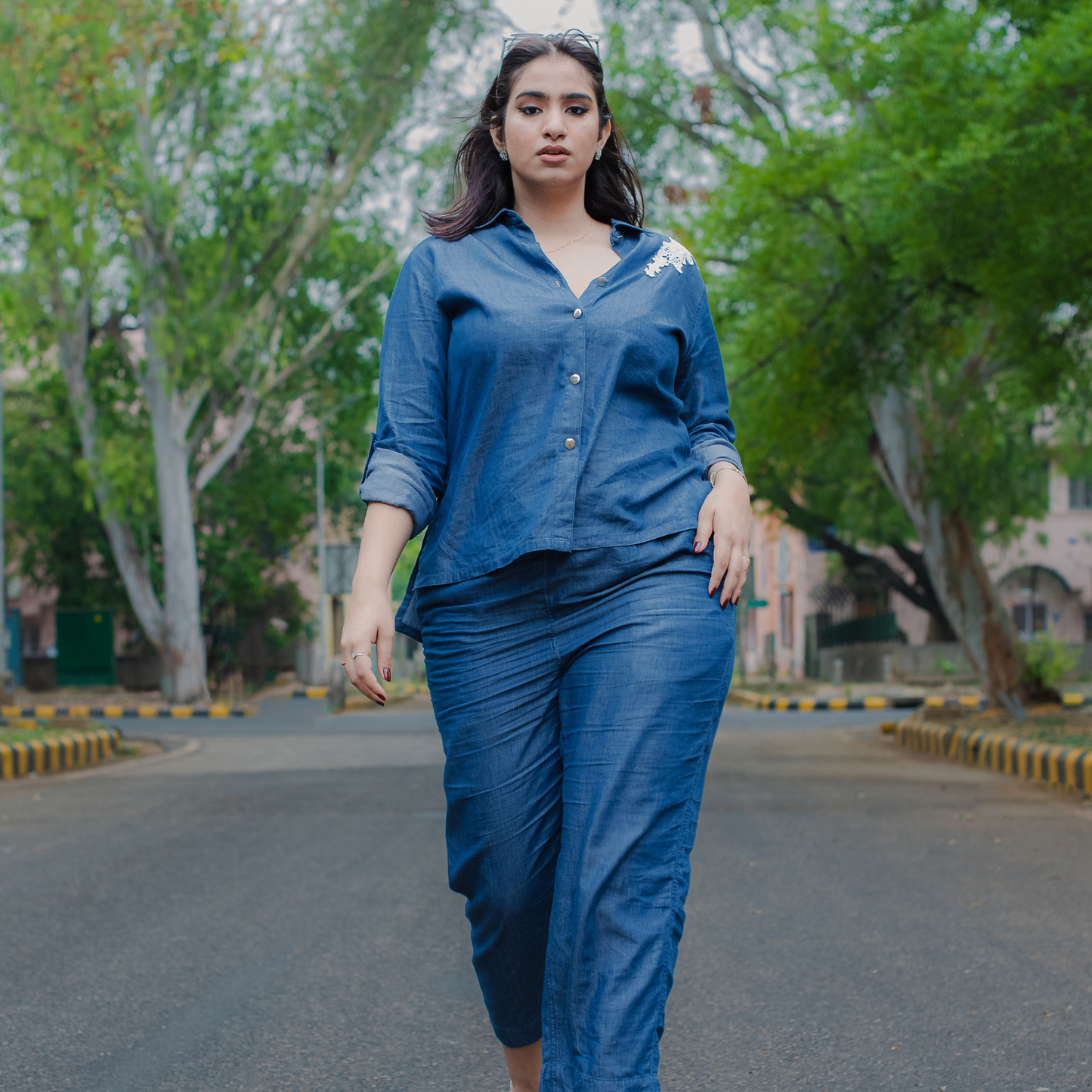 Luxury Soft Denim Co-ord Set