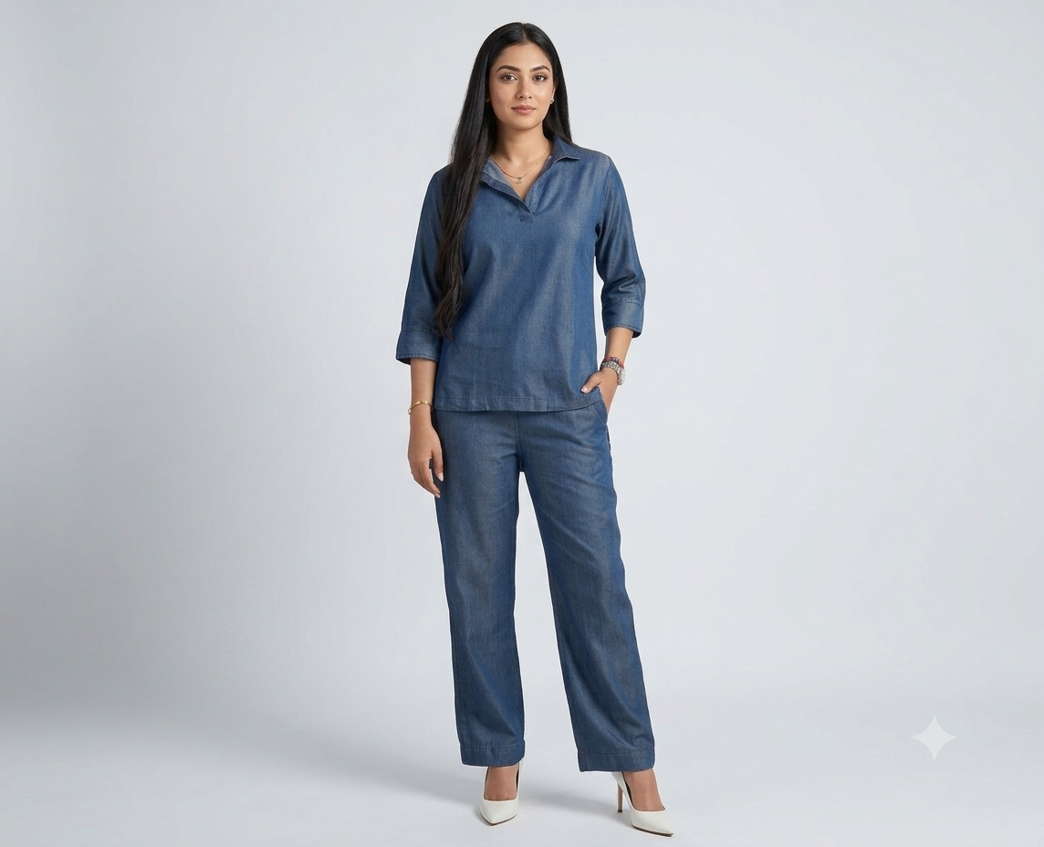 Sunday Blue Denim Set