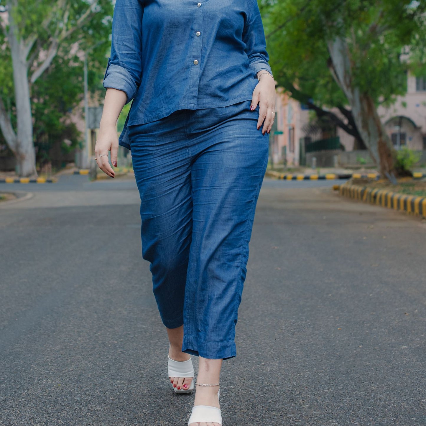 Cool Summer Denim Regular Fit Pants