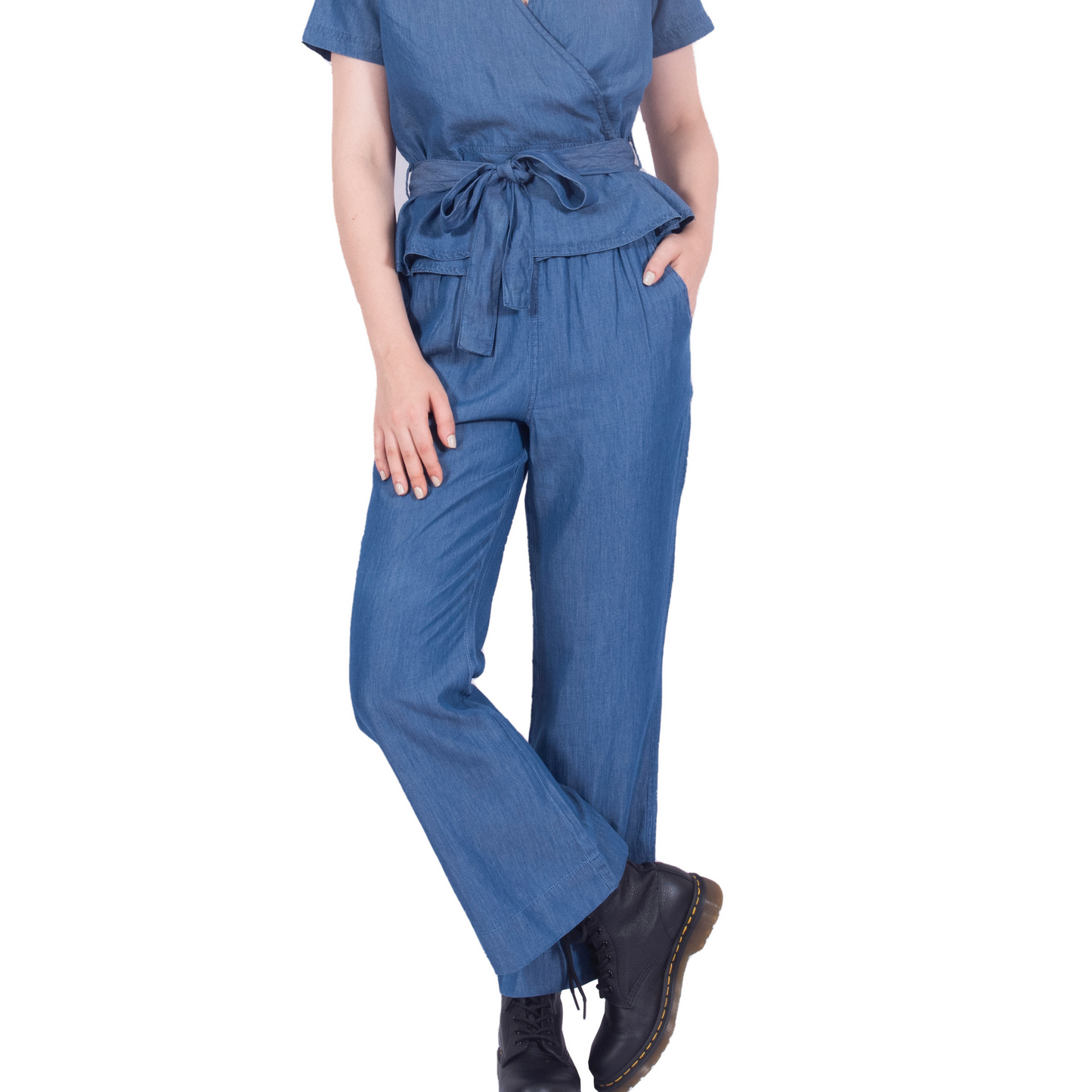 Tencel Denim Flared Pants