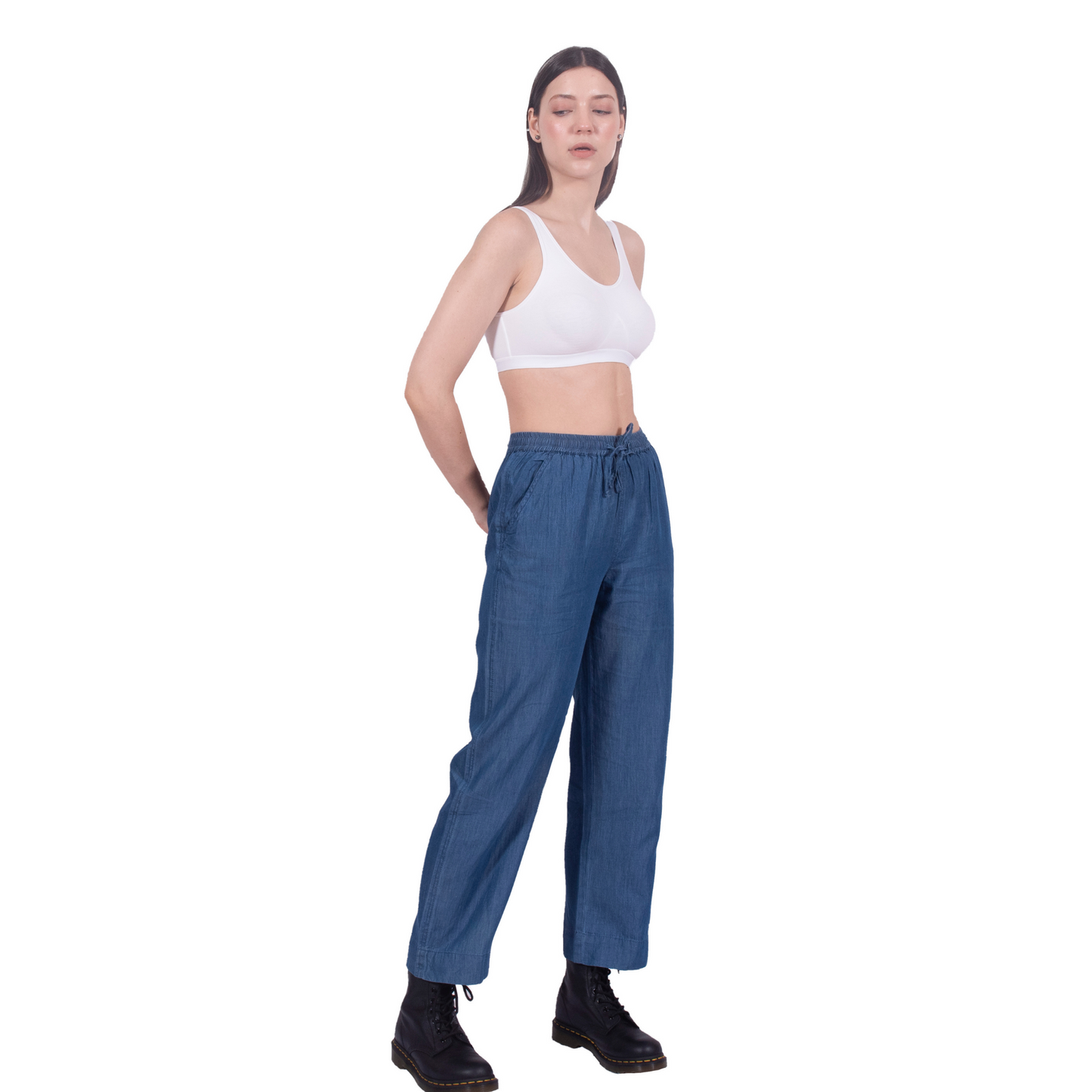 Tencel Denim Regular Fit Pants