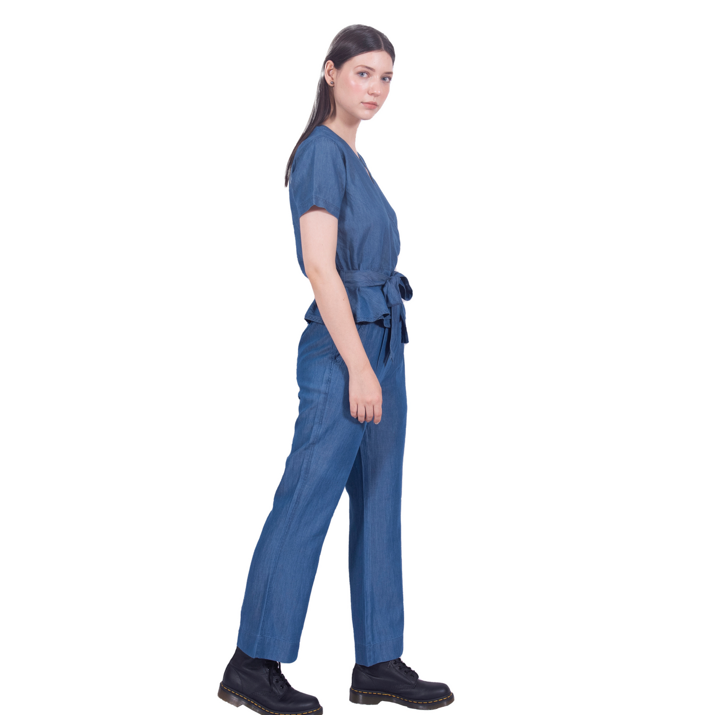 Tencel Denim Flared Pants