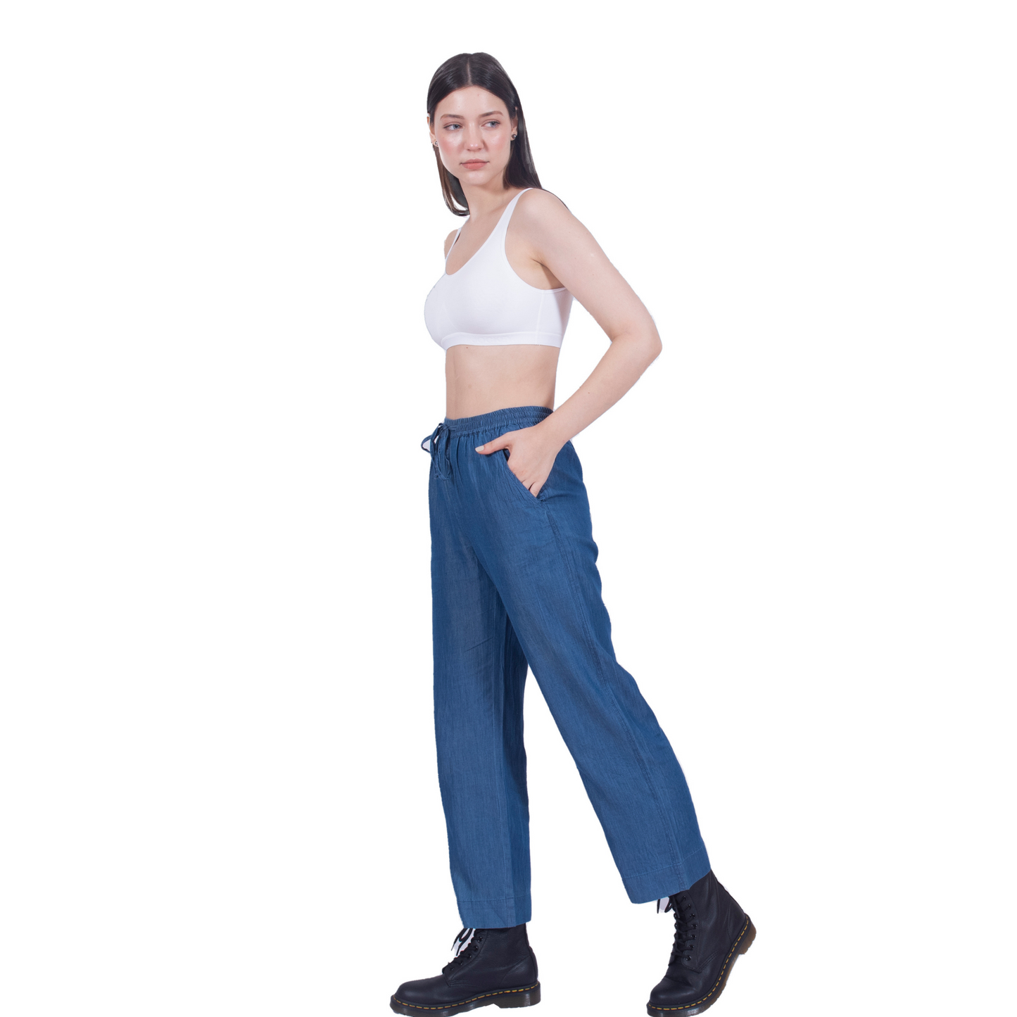 Tencel Denim Regular Fit Pants