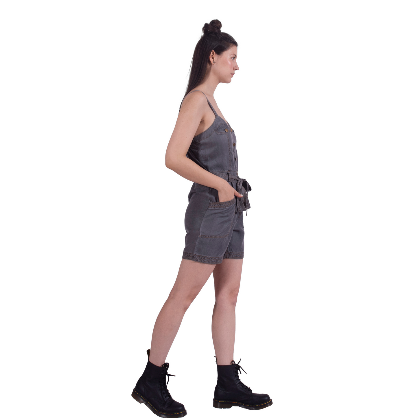 Short & Sweet Denim Romper