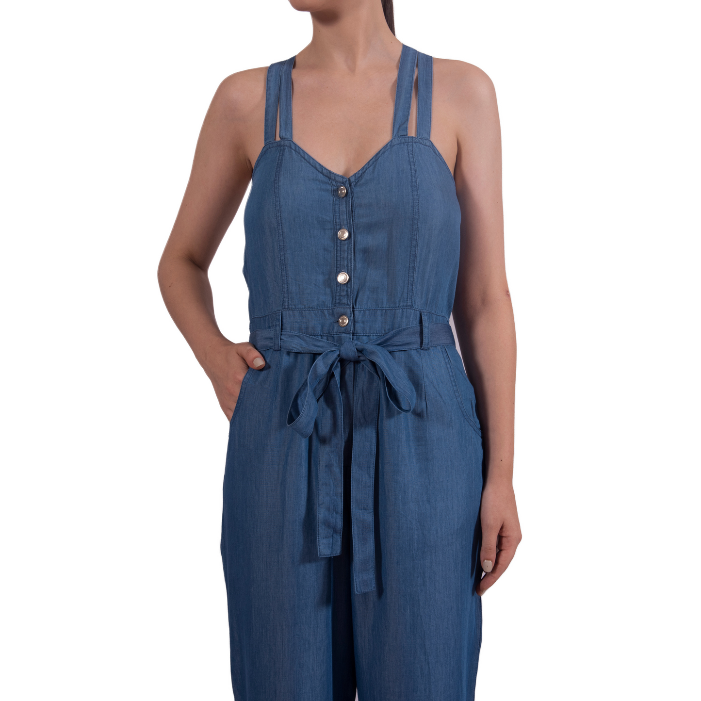 Tencel Denim Ready-To-Roll Jumpsuit