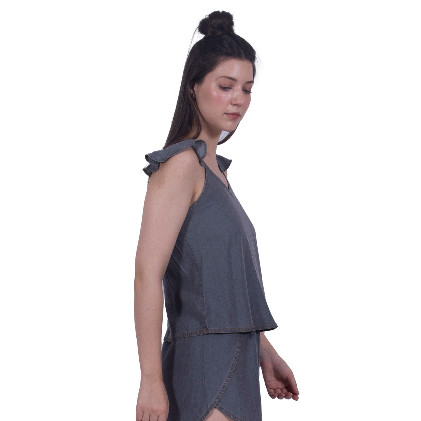 Summer Sleeveless Denim Top
