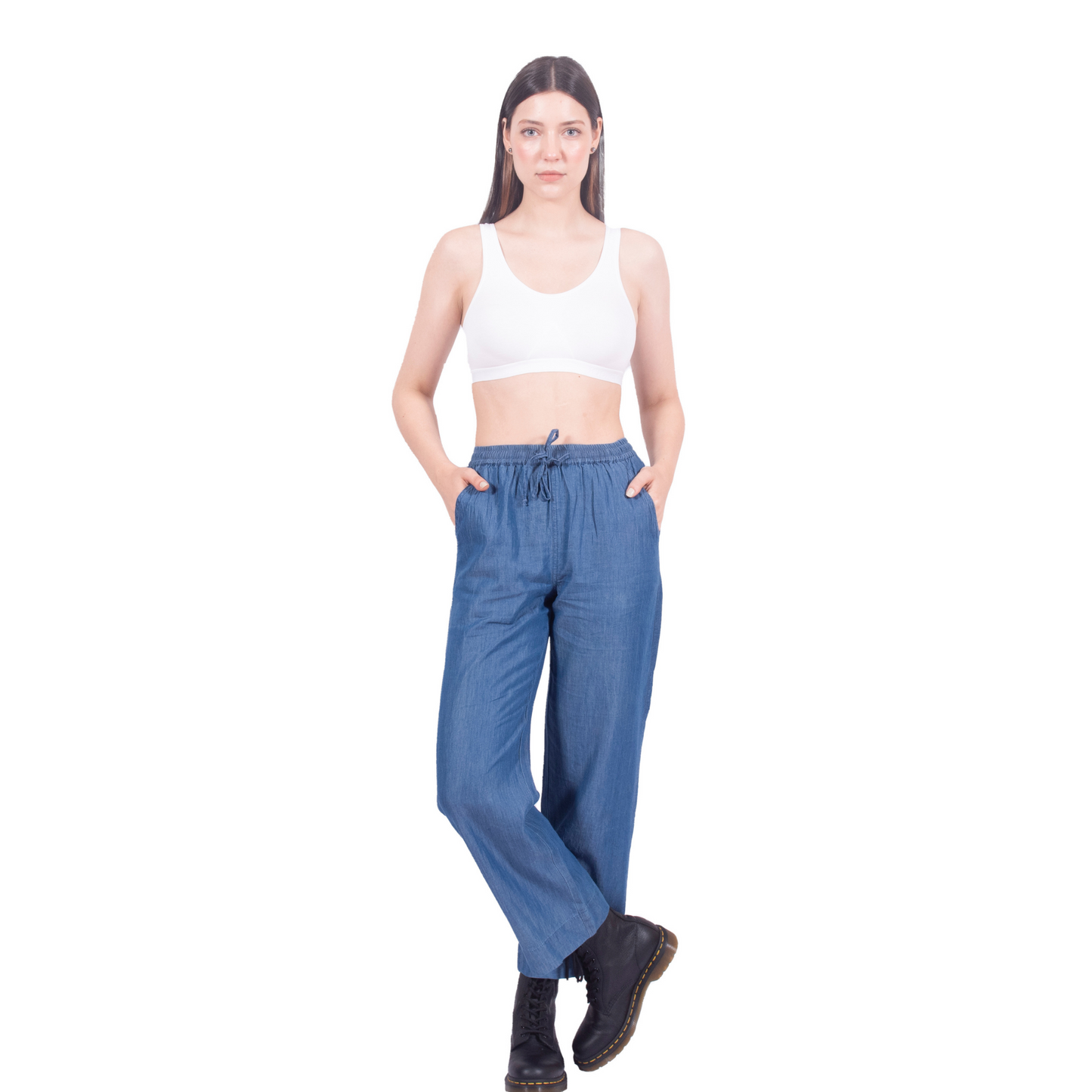 Tencel Denim Regular Fit Pants