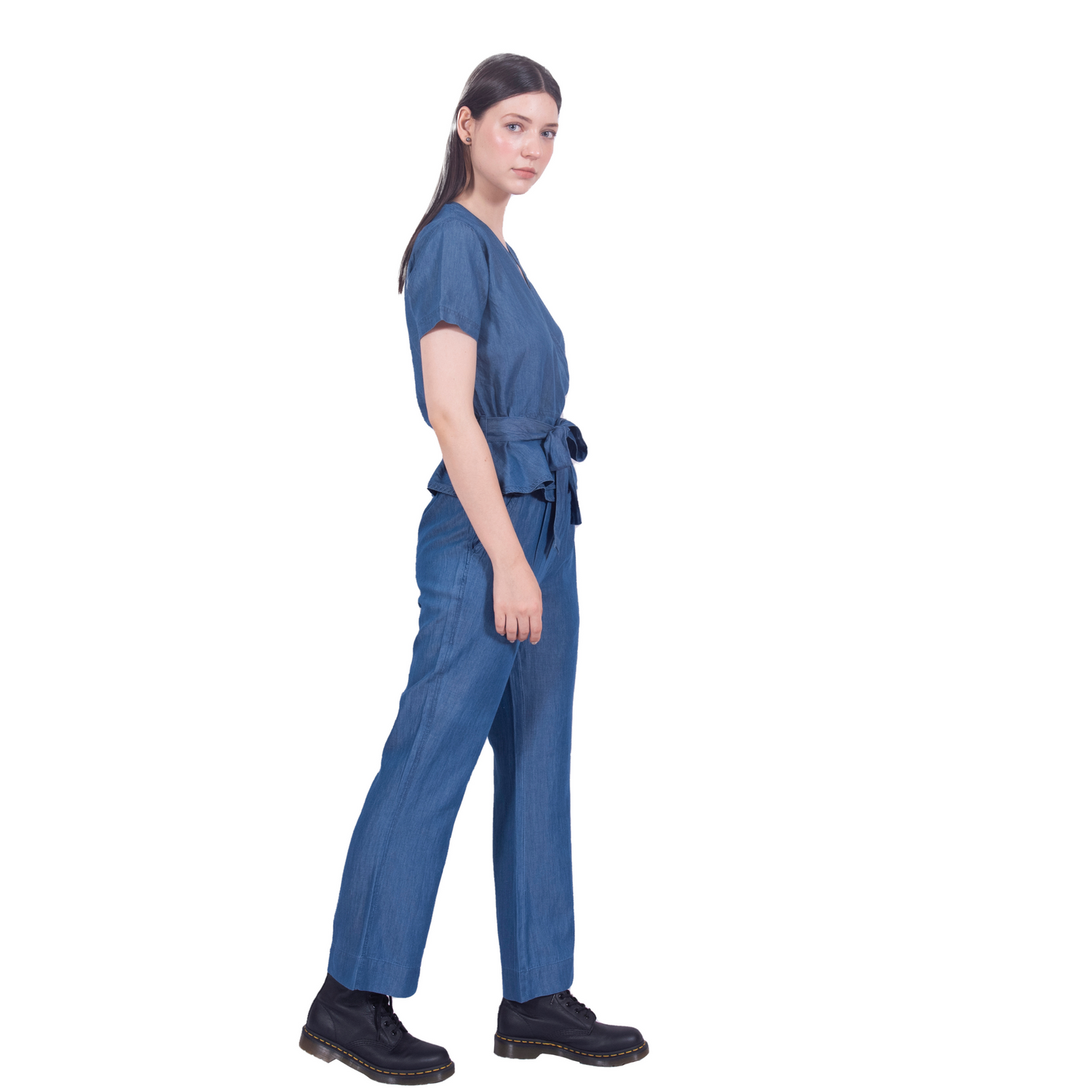 Tencel Denim Knotted Wrap Co-ord Set