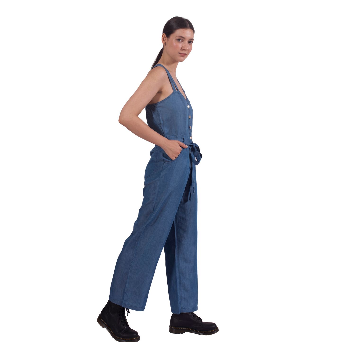Tencel Denim Ready-To-Roll Jumpsuit