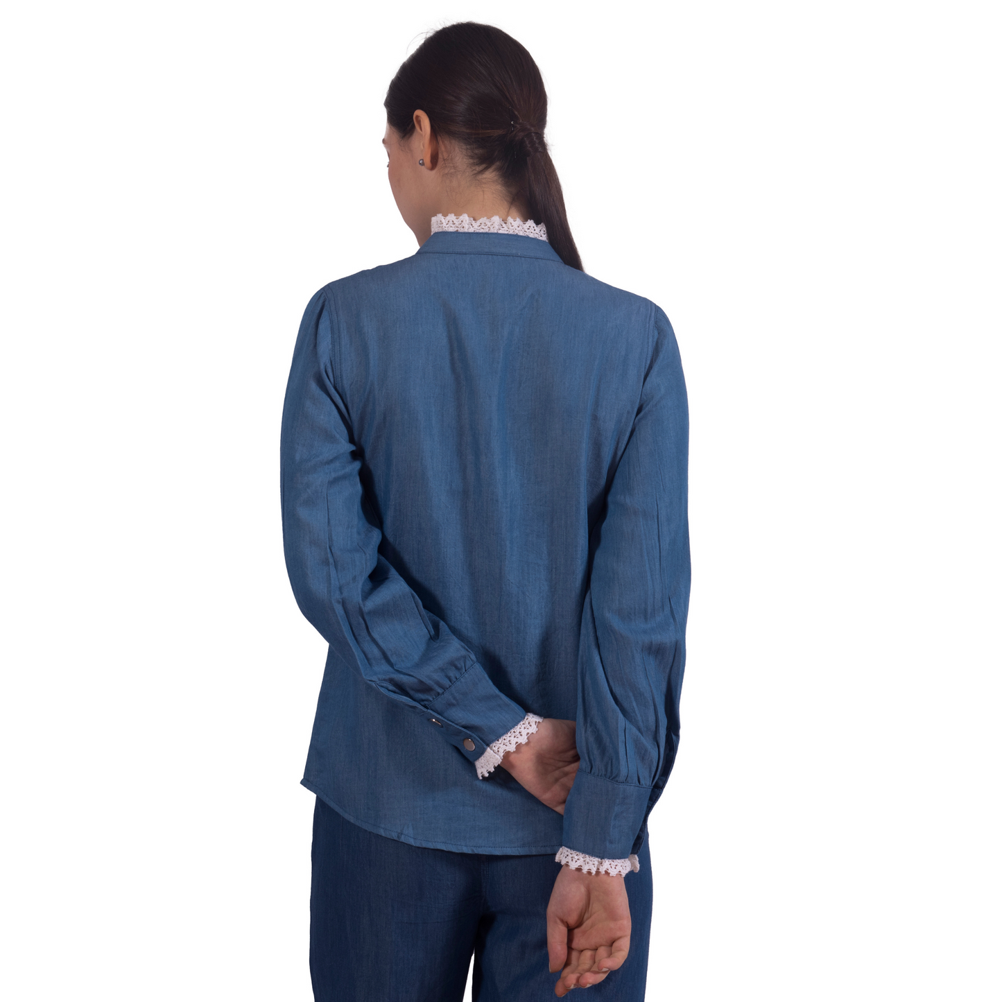 Timeless Tencel Denim Lace Shirt