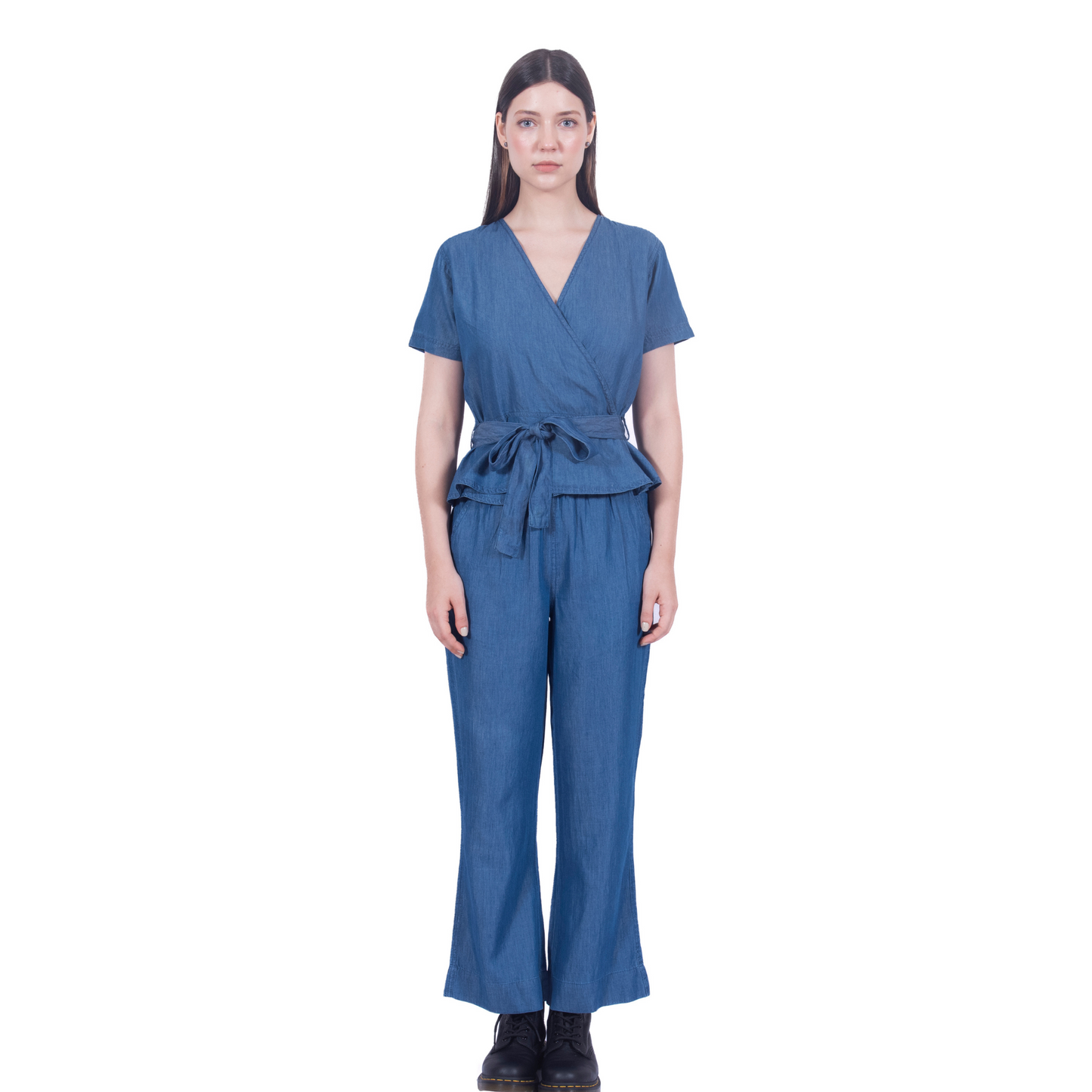 Tencel Denim Flared Pants
