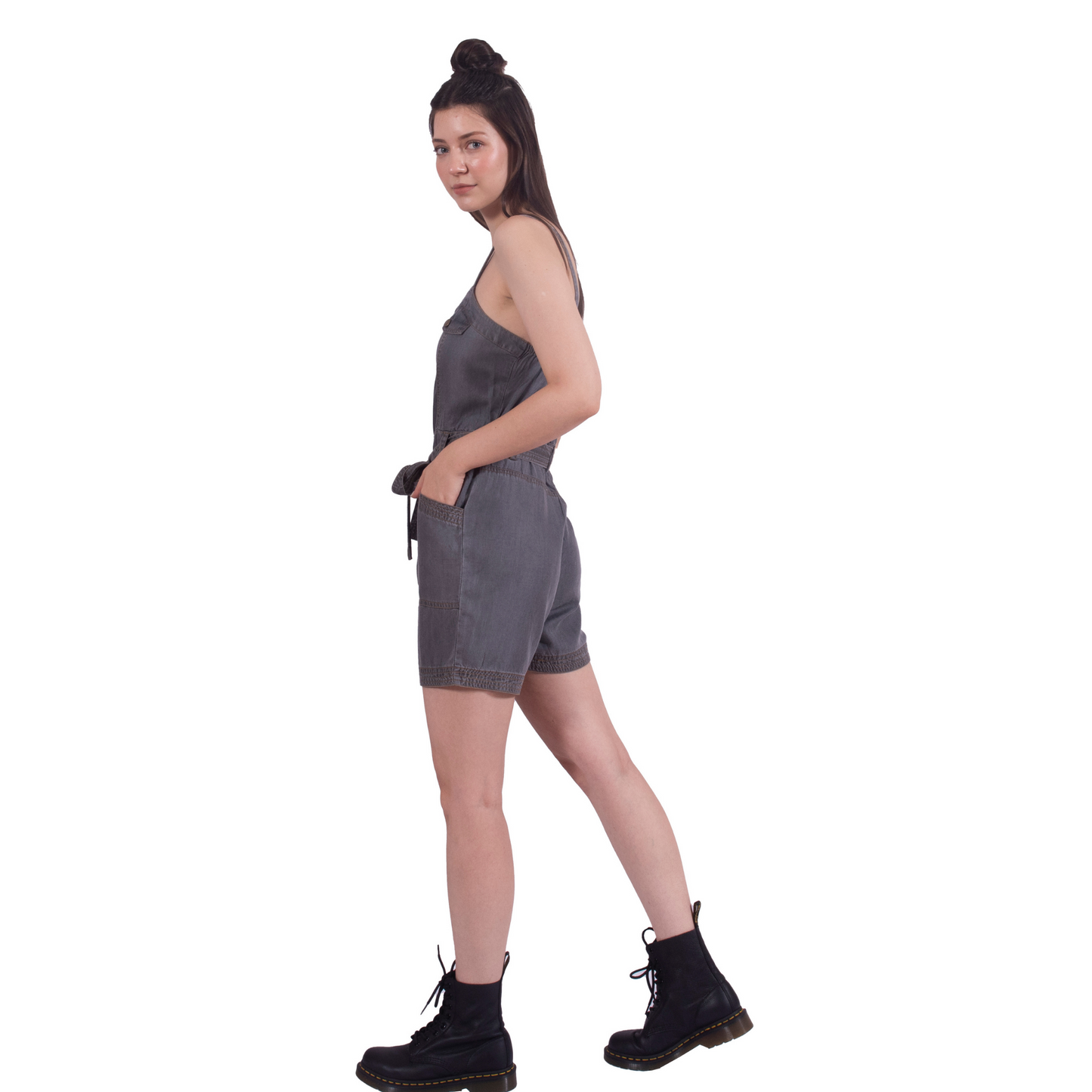 Short & Sweet Denim Romper