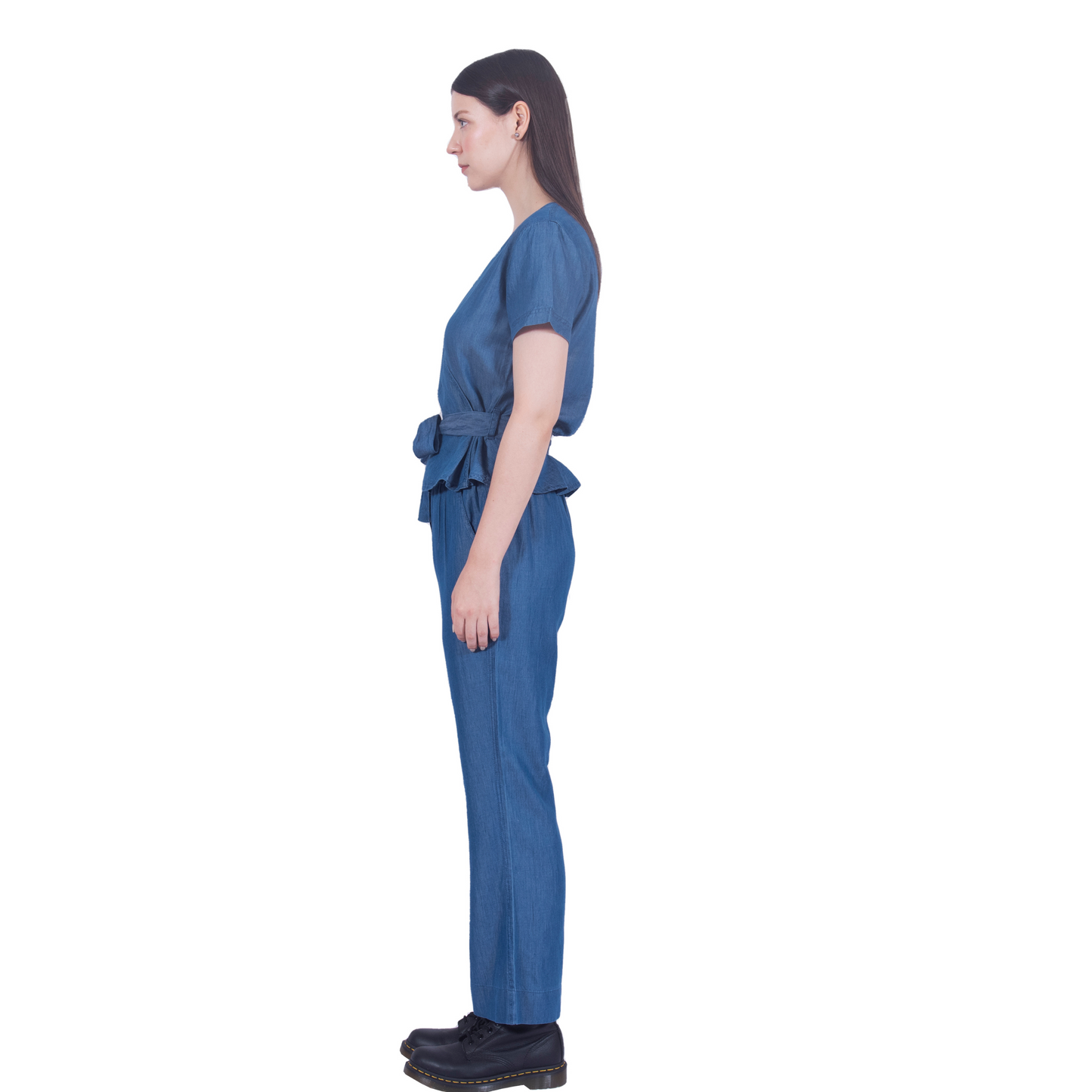 Tencel Denim Knotted Wrap Co-ord Set