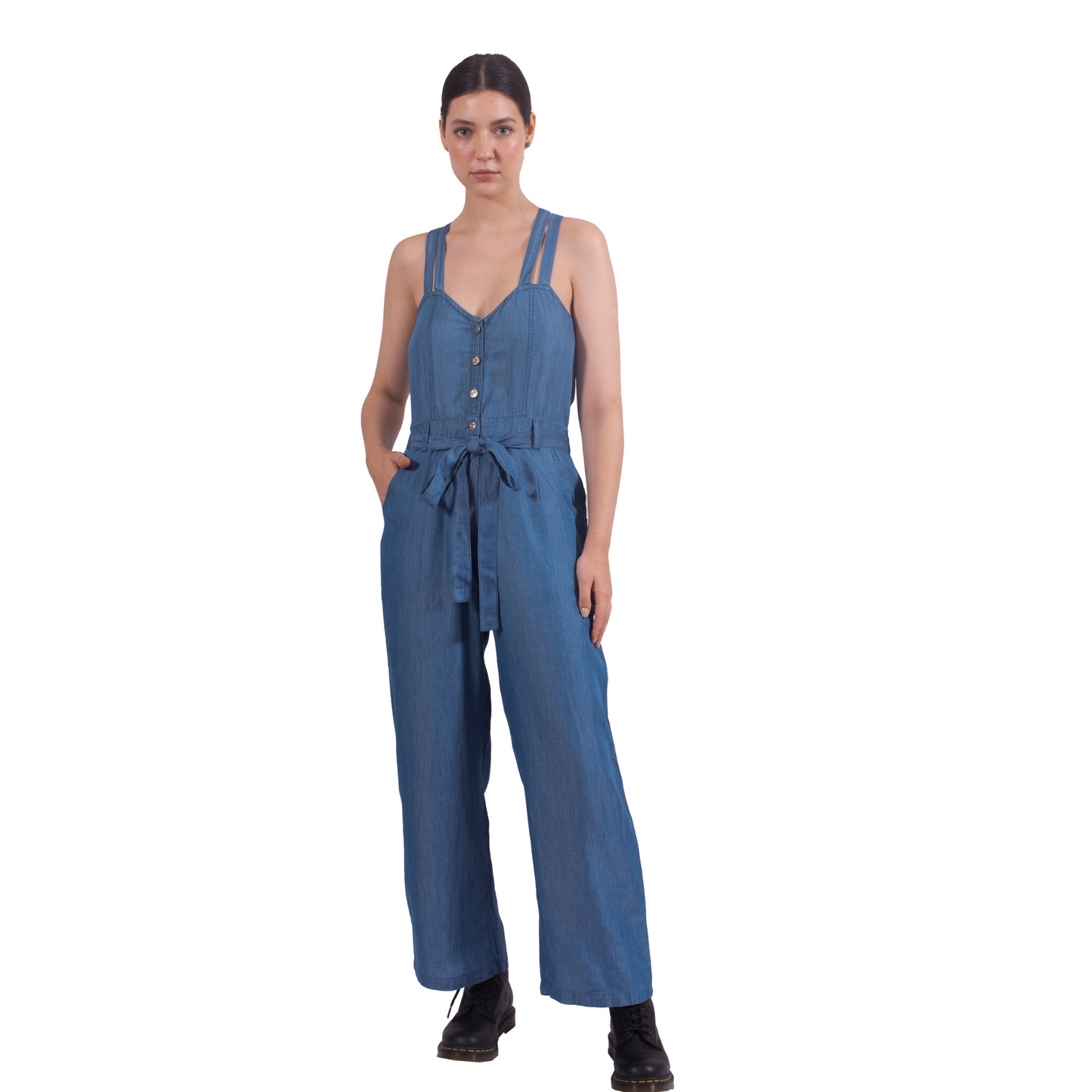 Tencel Denim Ready-To-Roll Jumpsuit