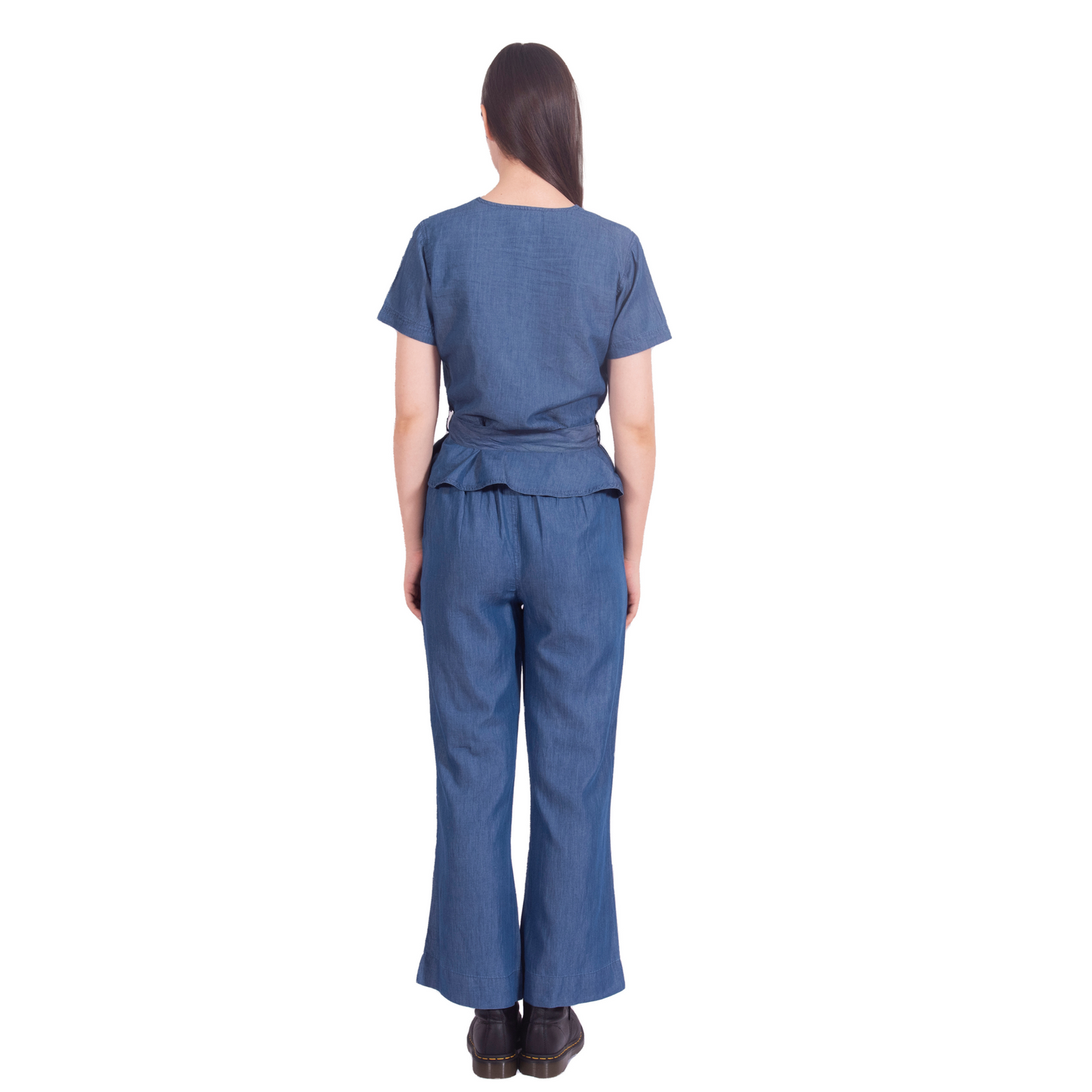 Tencel Denim Knotted Wrap Co-ord Set
