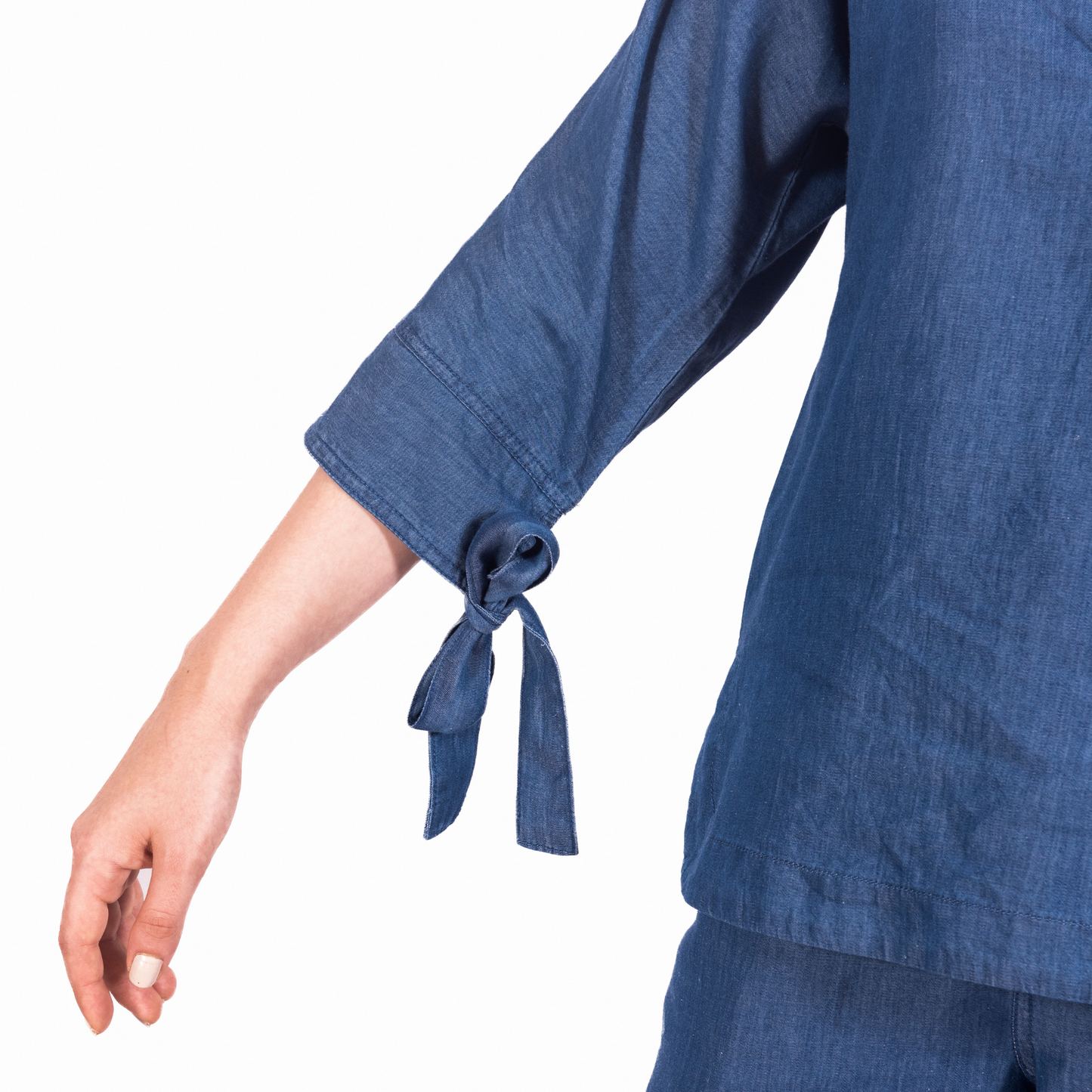 Loose Fit Tencel Denim Top