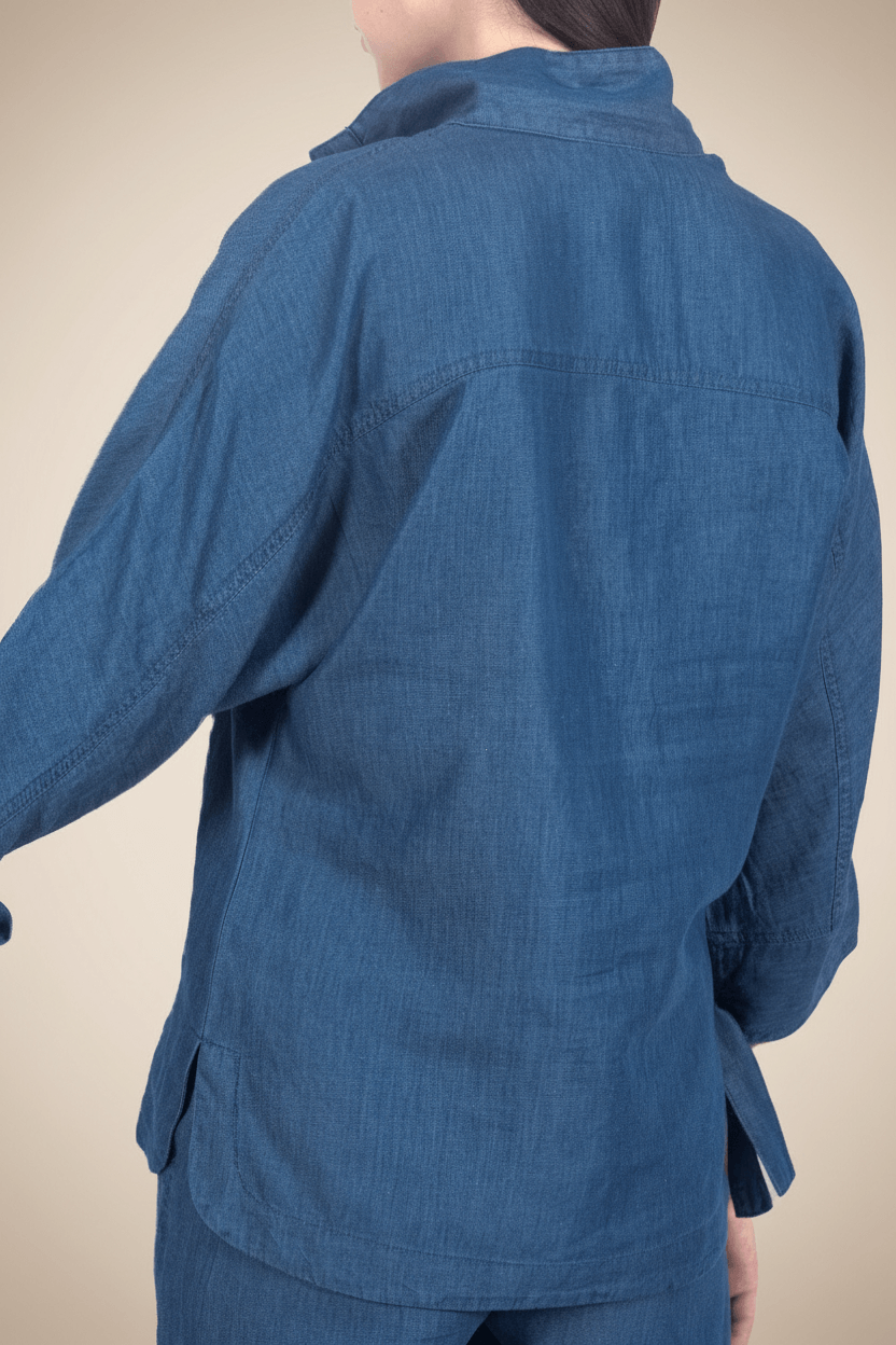 Loose Fit Tencel Denim Top