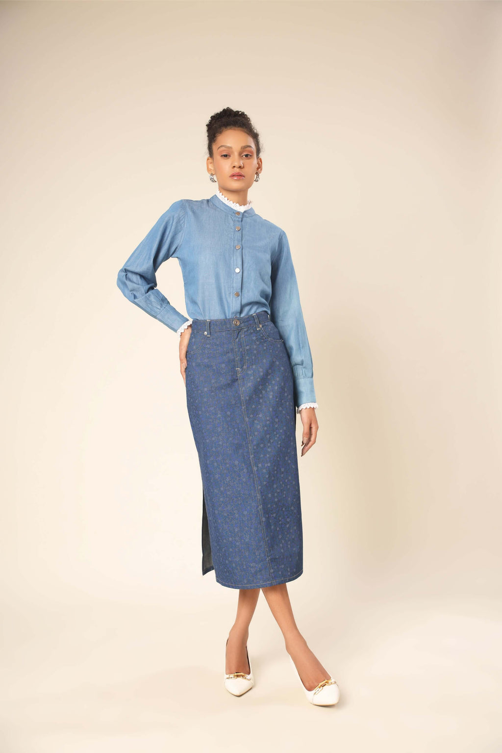 Street Stroll Denim Skirt