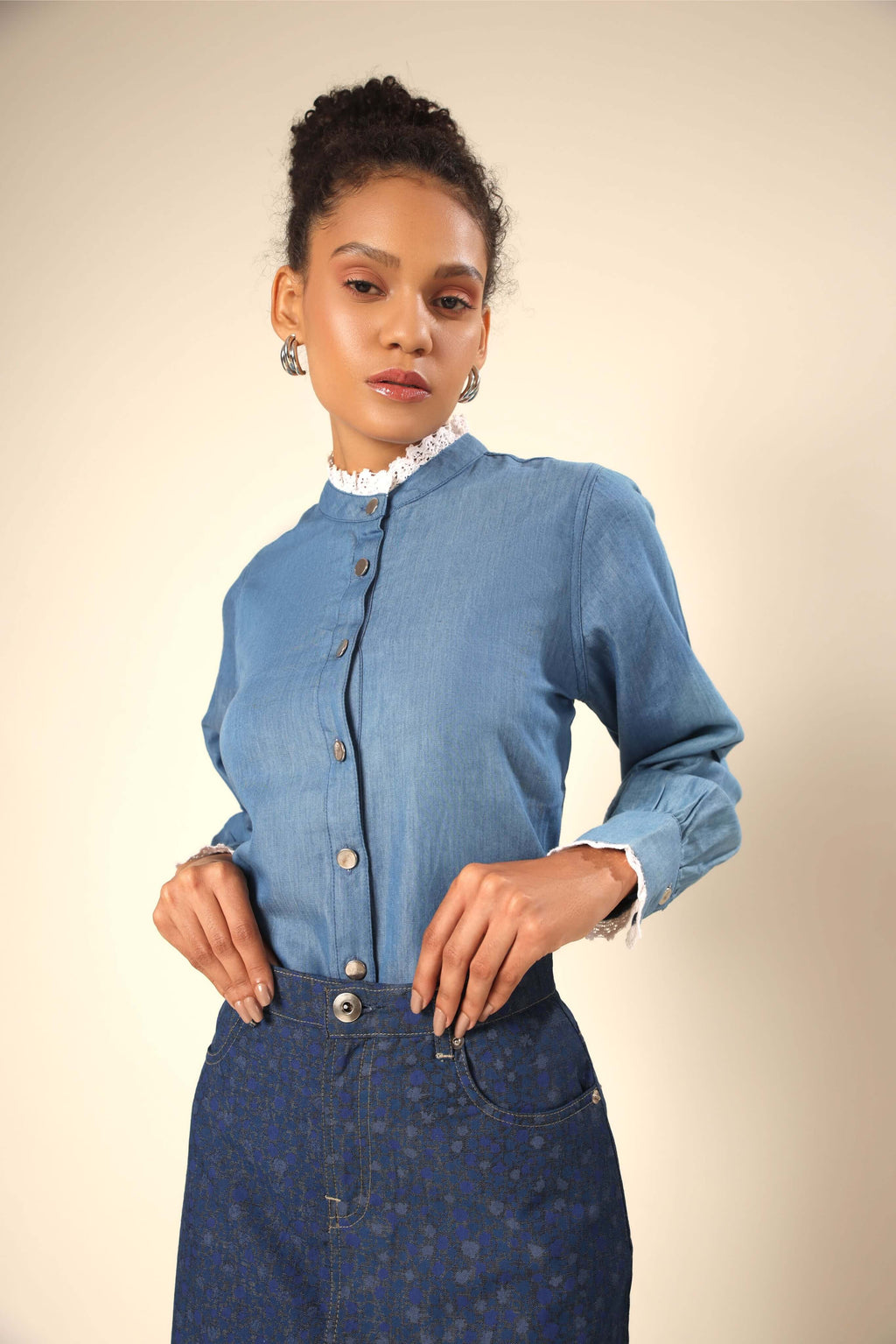 Street Stroll Denim Skirt