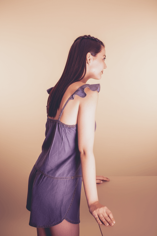 Summer Sleeveless Denim Top