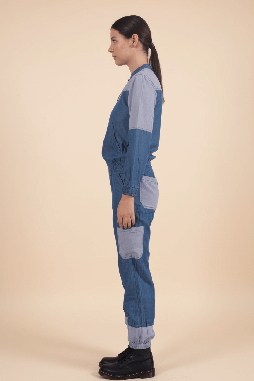Tencel Denim Dual Tone Jacket