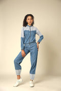 Tencel Denim Dual Tone Track Suit