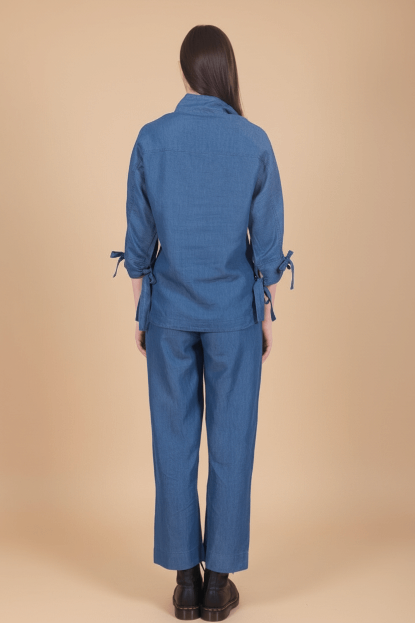 Tencel Denim Night Suit Co-ord Set