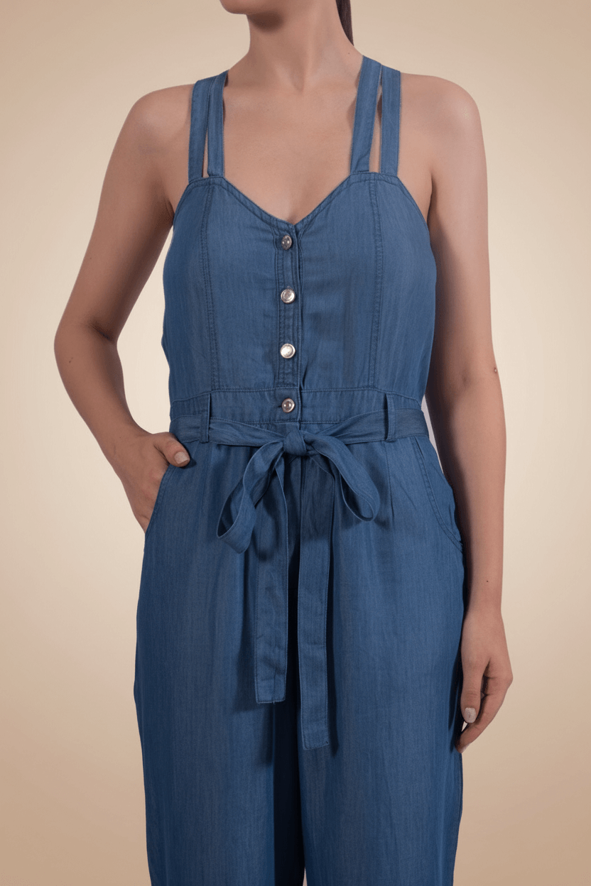 Tencel Denim Ready-To-Roll Jumpsuit