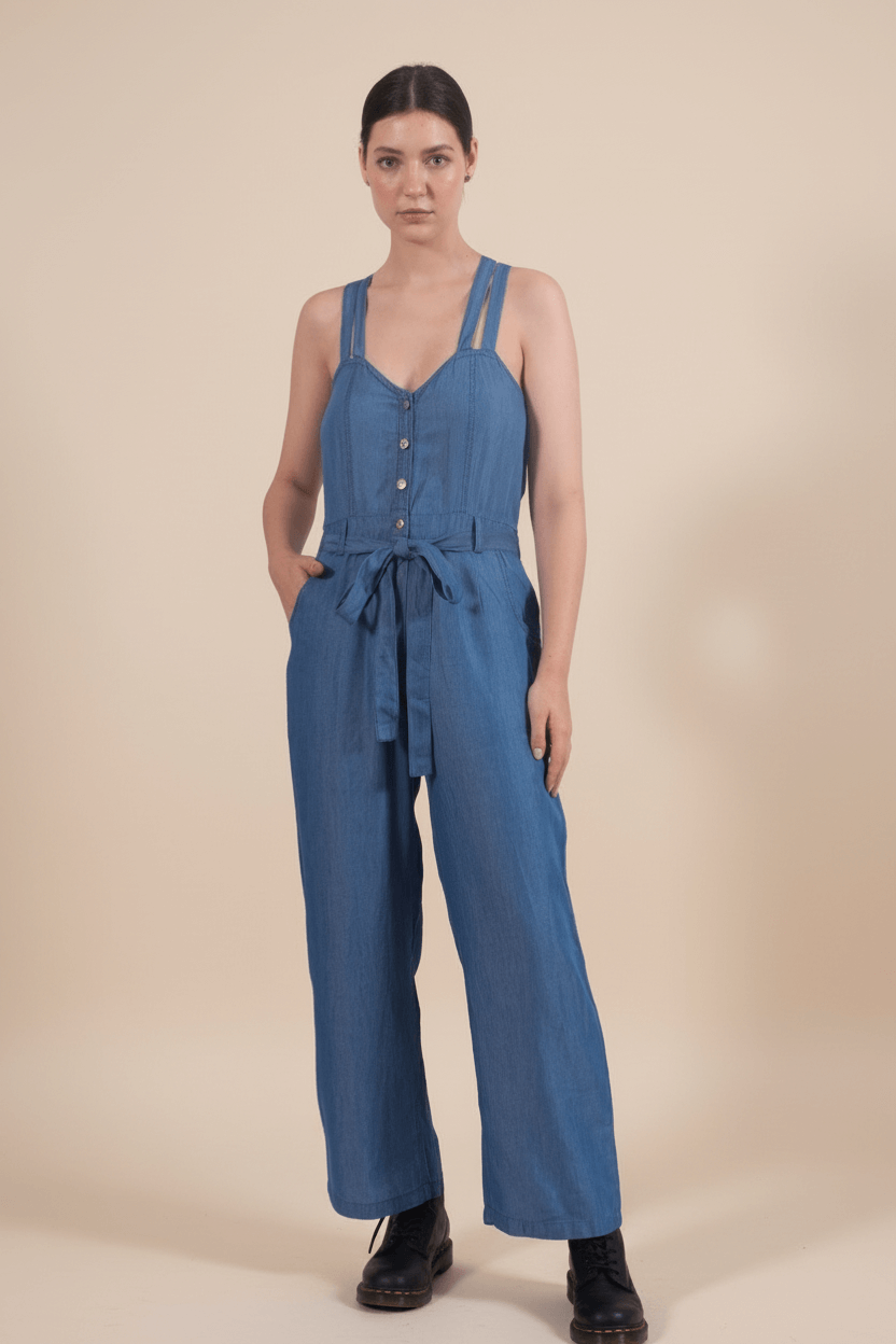Tencel Denim Ready-To-Roll Jumpsuit