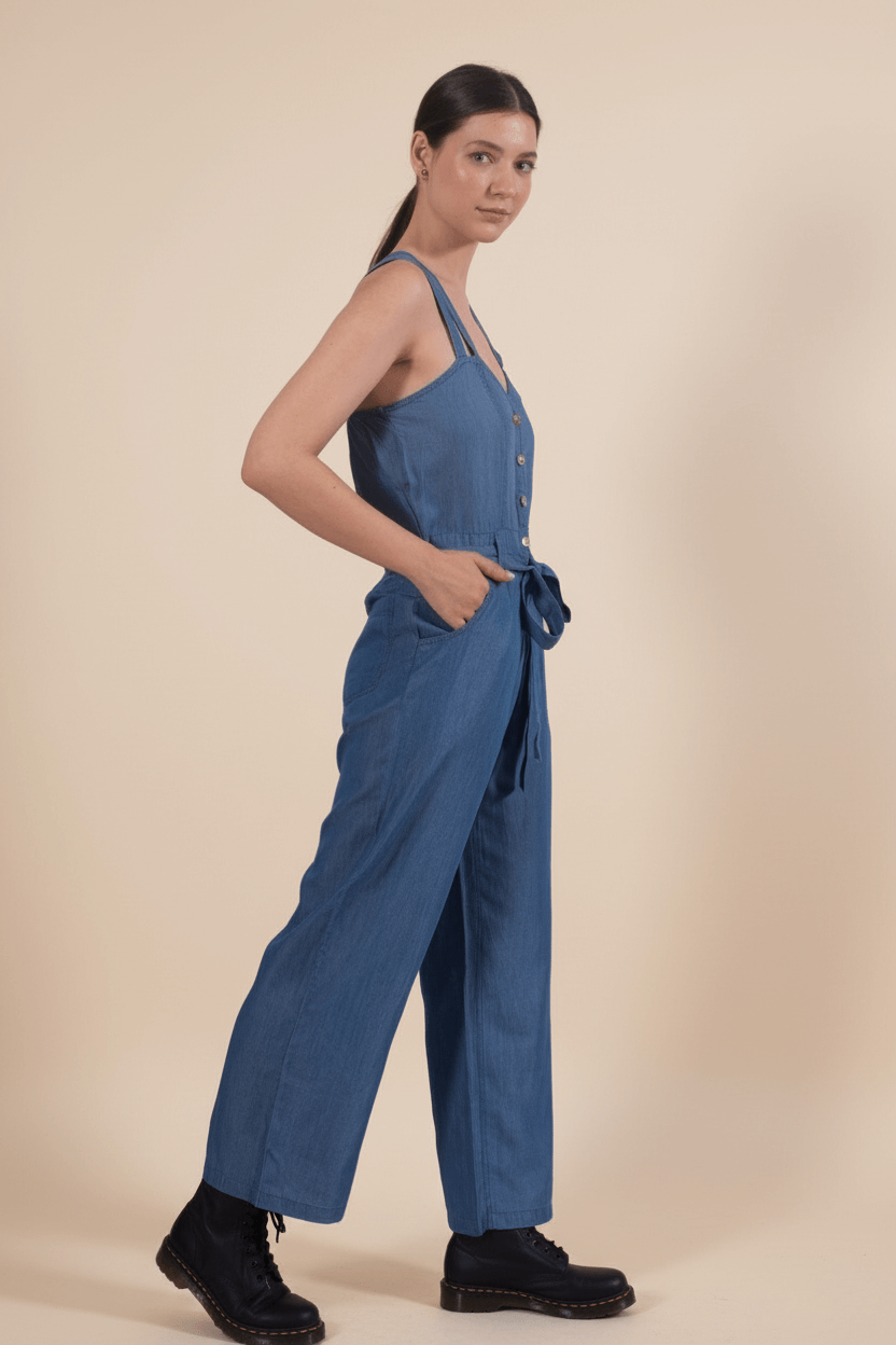 Tencel Denim Ready-To-Roll Jumpsuit