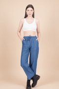 Tencel Denim Regular Fit Pants