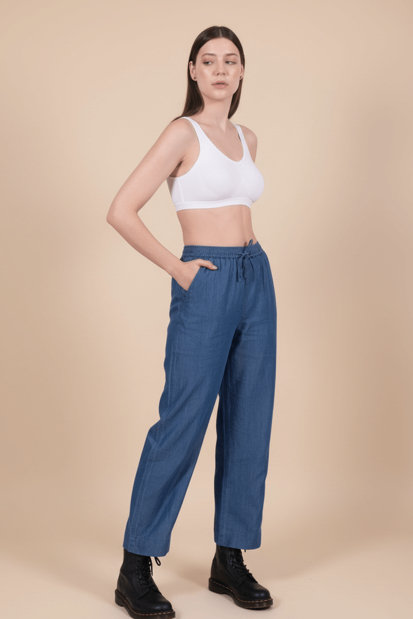 Tencel Denim Regular Fit Pants