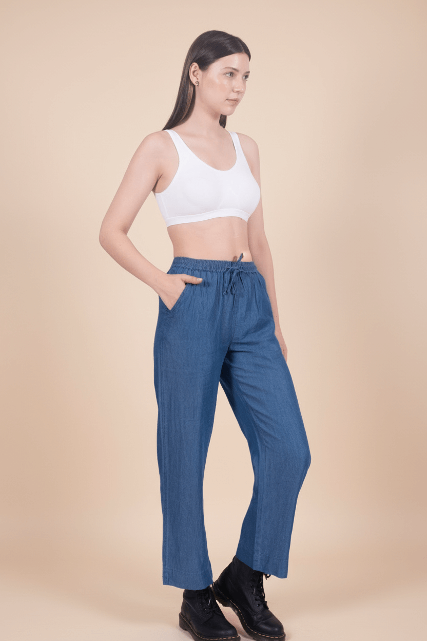 Tencel Denim Regular Fit Pants