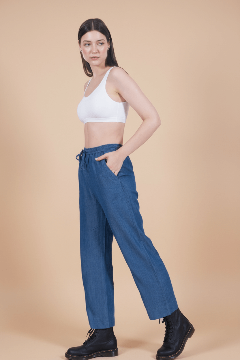 Tencel Denim Regular Fit Pants